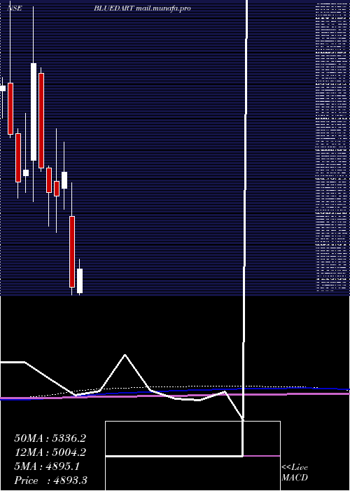  monthly chart BlueDart