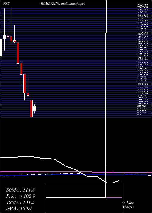  monthly chart BombayDyeing