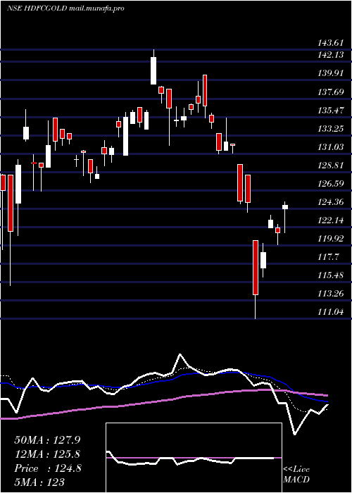  Daily chart HdfcGold