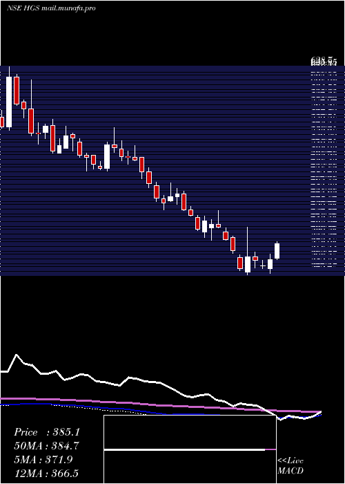  weekly chart HindujaGlobal