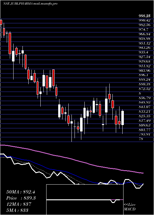  Daily chart JubilantPharmova