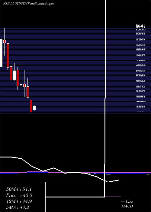  monthly chart LloydsEnterprises