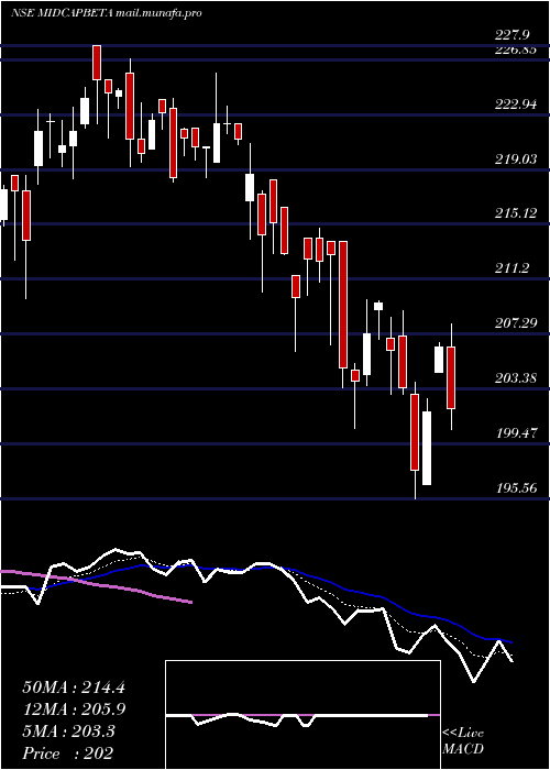  Daily chart UtiamcMidcapbeta