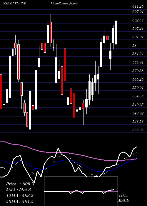  Daily chart OrklaIndia