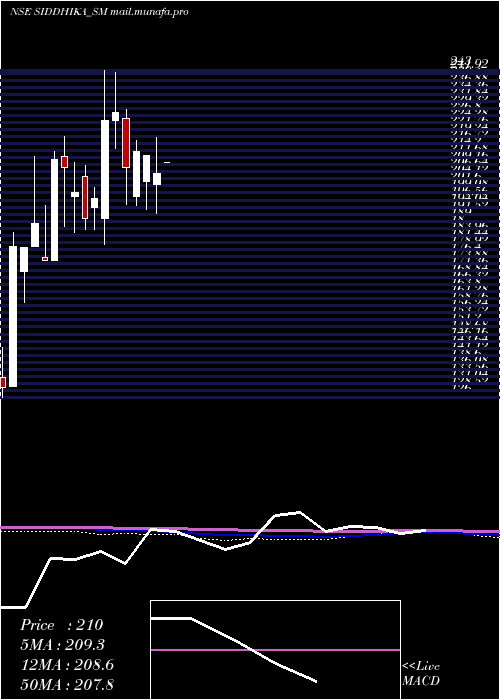  monthly chart SiddhikaCoatings
