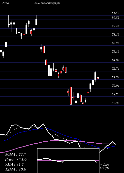  Daily chart AnheuserBusch