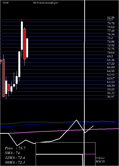  monthly chart AnheuserBusch