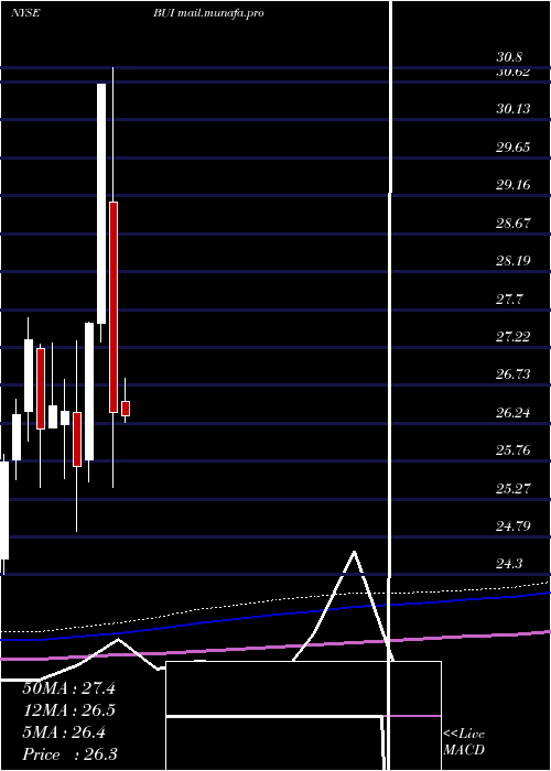  monthly chart BlackrockUtility