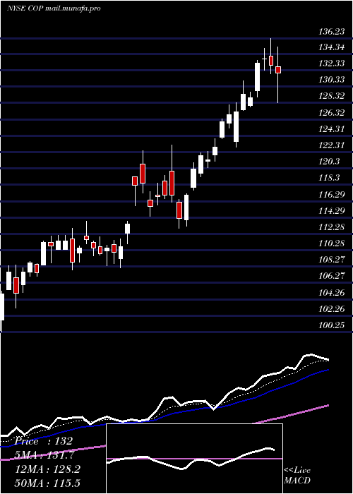  Daily chart Conocophillips