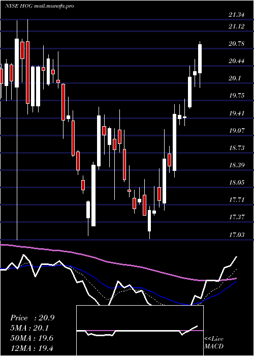  Daily chart HarleyDavidson