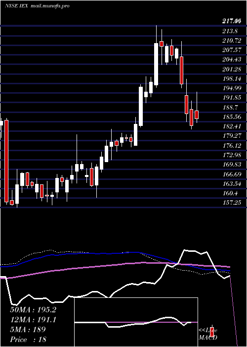  weekly chart IdexCorporation