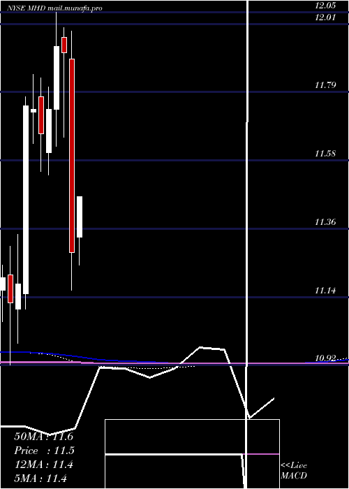  monthly chart BlackrockMuniholdings