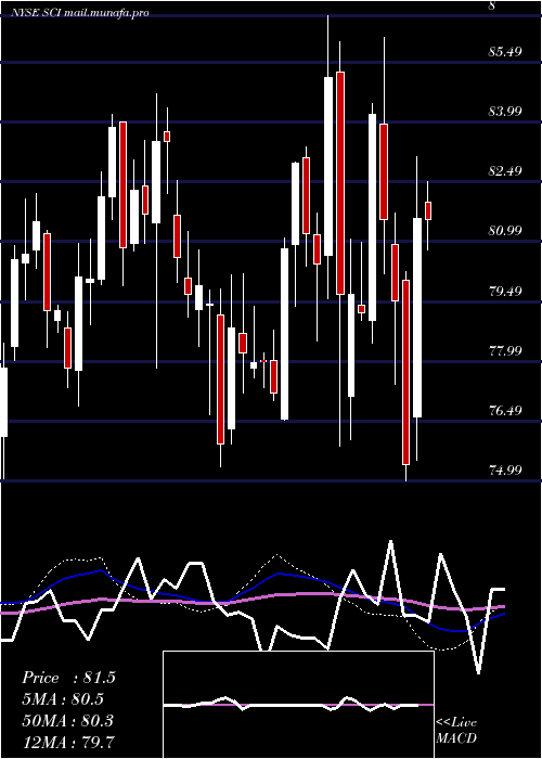  weekly chart ServiceCorporation