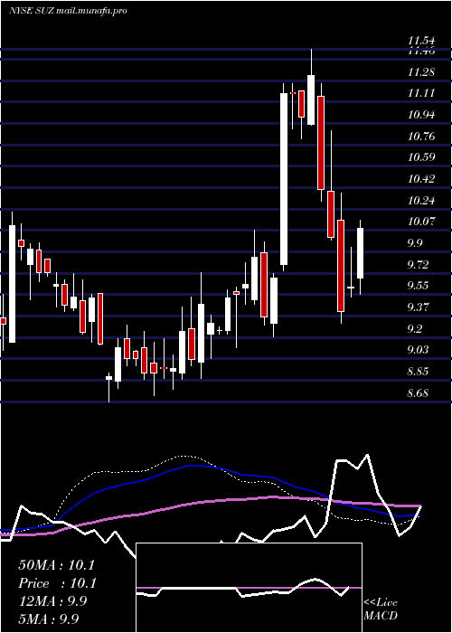  weekly chart SuzanoPapel