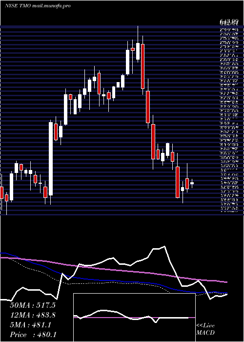  weekly chart ThermoFisher