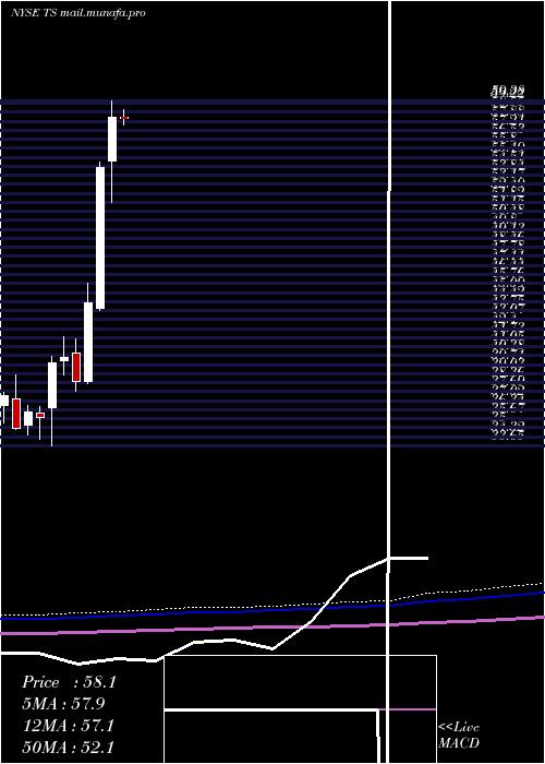  monthly chart TenarisS