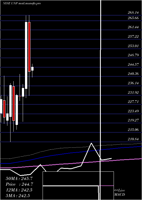  monthly chart UnionPacific