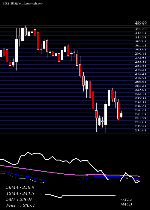  weekly chart AutodeskInc