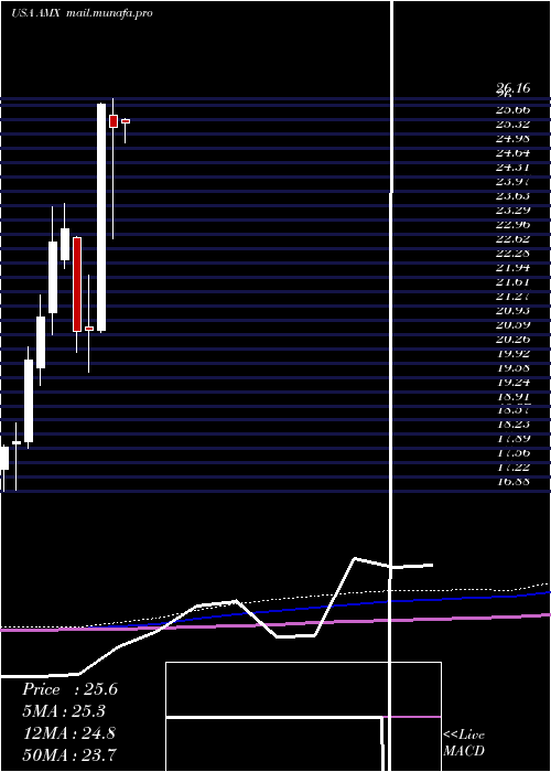  monthly chart AmericaMovil