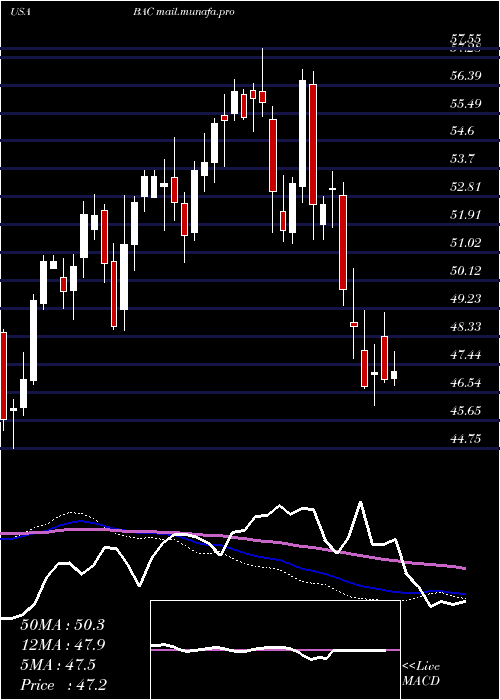  weekly chart BankAmerica