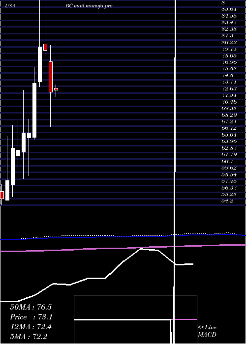  monthly chart BrunswickCorporation