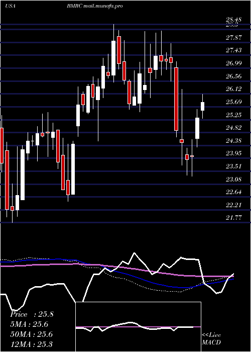  weekly chart BankMarin