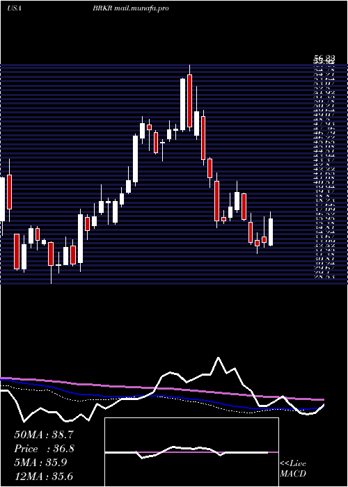  weekly chart BrukerCorporation