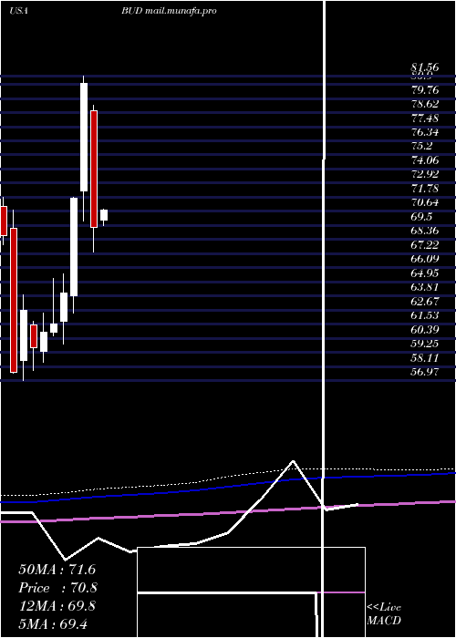  monthly chart AnheuserBusch