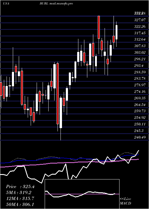  weekly chart BurlingtonStores