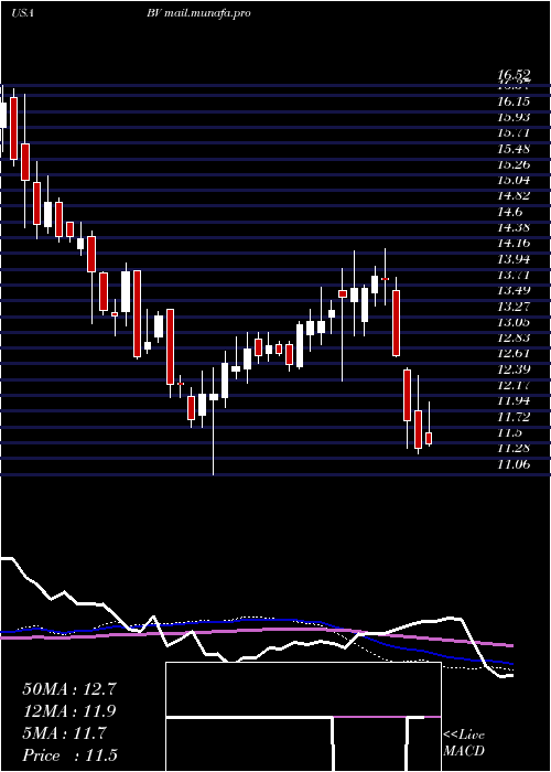  weekly chart BrightviewHoldings