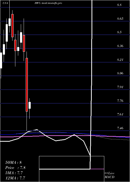  monthly chart BrandywineglobalGlobal