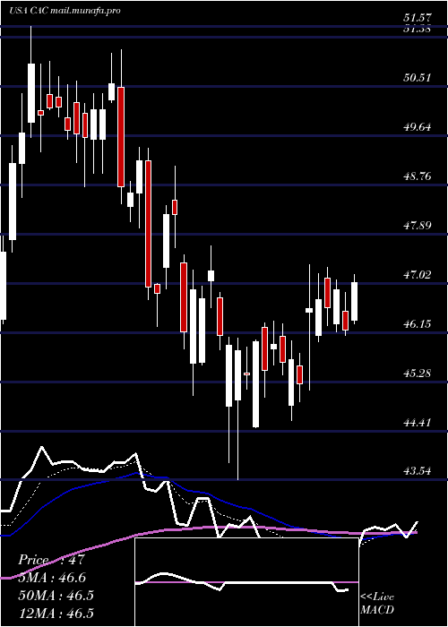  Daily chart CamdenNational