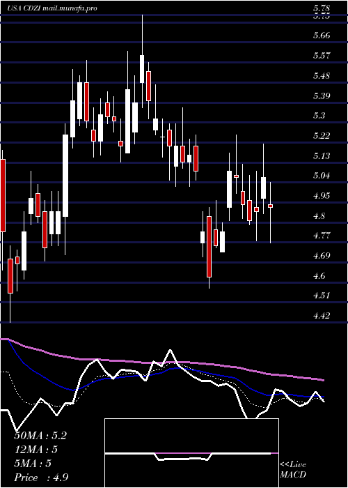  Daily chart CadizInc