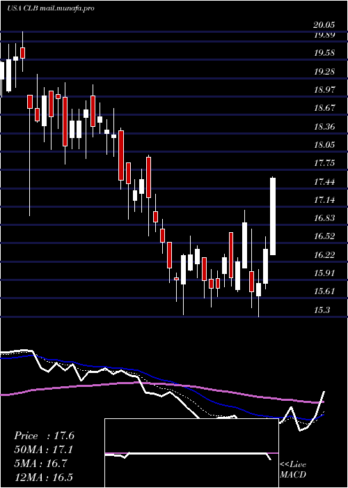  Daily chart CoreLaboratories