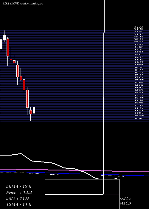  monthly chart CannaeHoldings