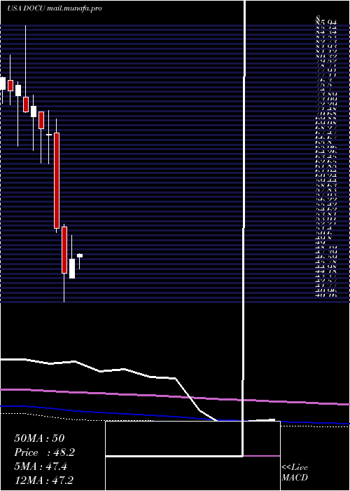  monthly chart DocusignInc