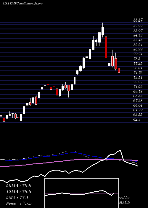  weekly chart IsharesMsci