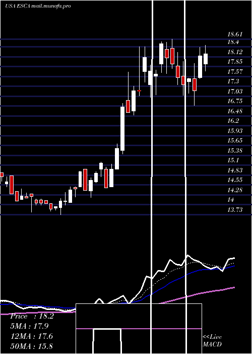  Daily chart EscaladeIncorporated