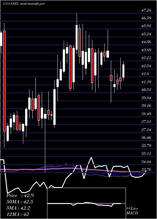  weekly chart ExelixisInc