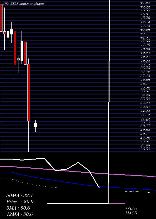  monthly chart ExlserviceHoldings