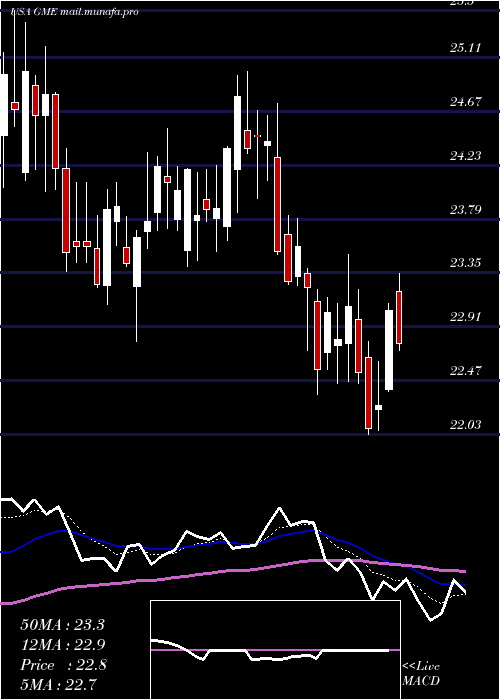  Daily chart GamestopCorporation