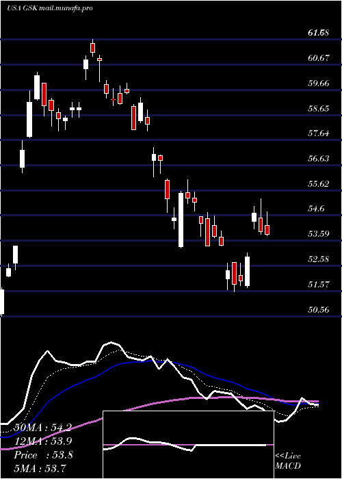  Daily chart GlaxosmithklinePlc