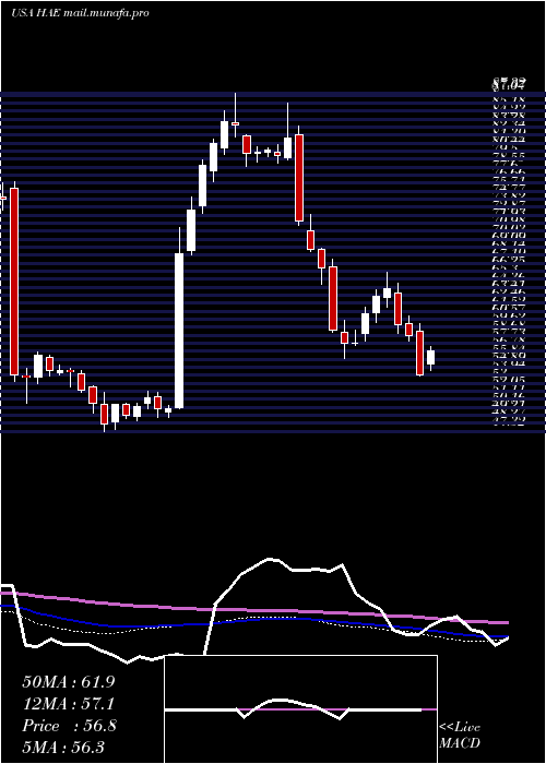  weekly chart HaemoneticsCorporation