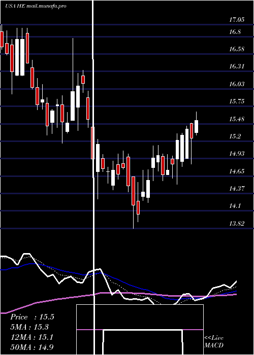 Daily chart HawaiianElectric