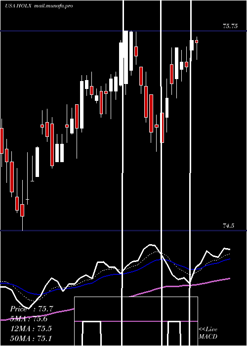  Daily chart HologicInc