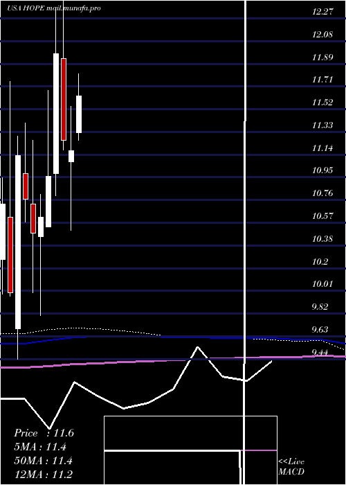  monthly chart HopeBancorp