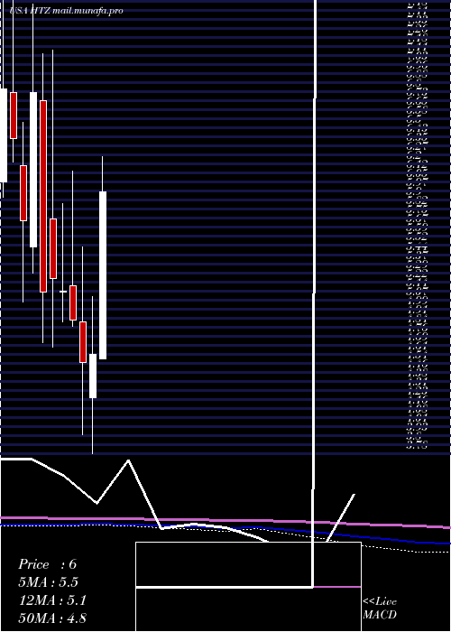  monthly chart HertzGlobal