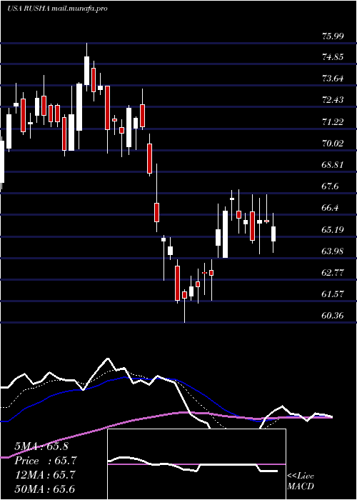  Daily chart RushEnterprises