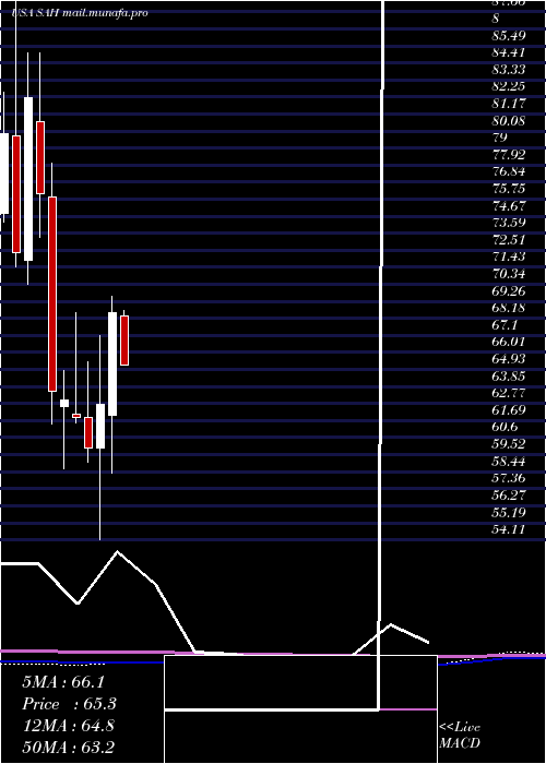  monthly chart SonicAutomotive