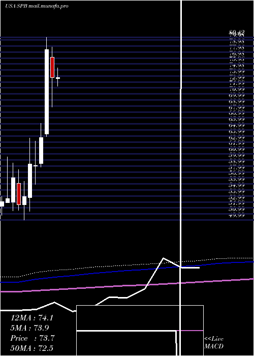  monthly chart SpectrumBrands